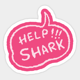 Jaws — Billboard Speech Bubble (white) Sticker